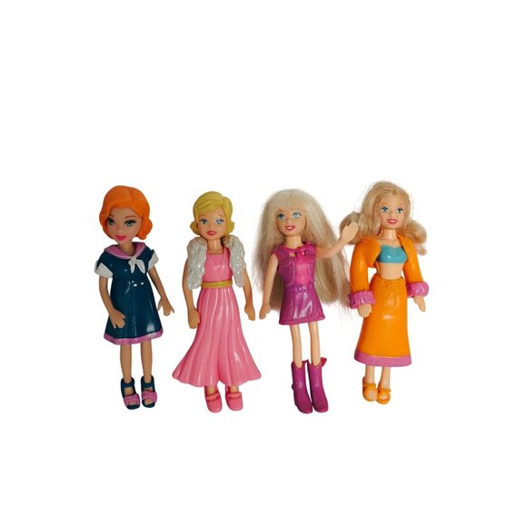 Polly Pocket 2002 Groovy Getaway Jet Airplane Playset Dolls Accessories - Picture 3 of 8